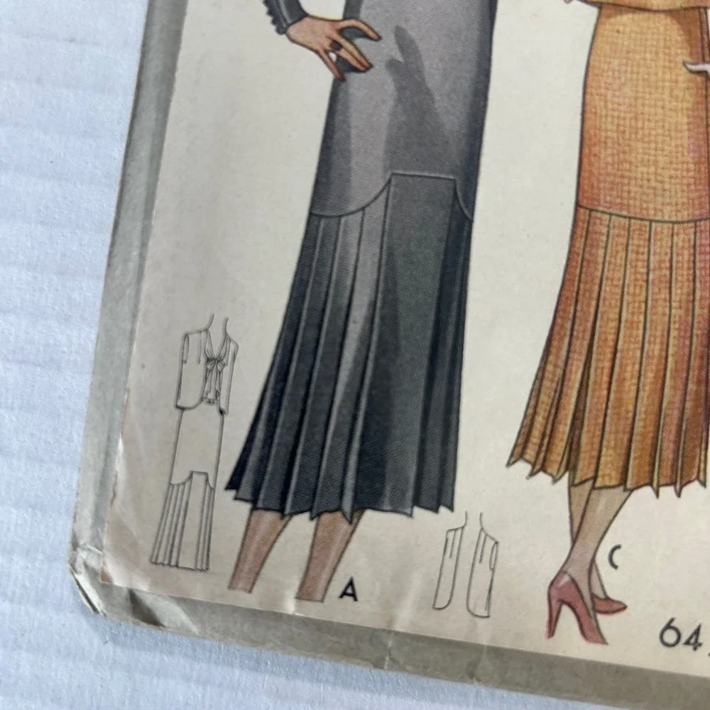 McCall Antique Early 1900's Pattern #6430 Misses/Ladies Dress Size 16 HTF RARE‎